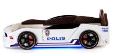Дитяче ліжко машина Police 500 Full Extra White 190х90 см